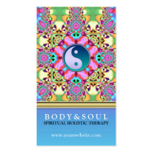 Colour Energy YinYang New Age Business Cards