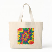 Colour Explosion: Abstract Art: Canvas Bags
