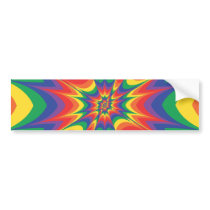 Colour Explosion: Abstract Art: Bumper Sticker