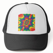 Colour Explosion: Abstract Art: Mesh Hat
