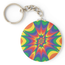 Colour Explosion: Abstract Art: Key Chains