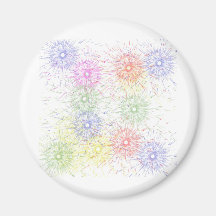 colour explosion fridge magnet