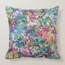 Colour Filled Abstract Throw Pillows