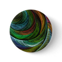 Colour Glory Abstract Art Button (round)