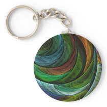 Colour Glory Abstract Art Keychain