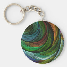 Colour Glory Abstract Art Keychain