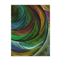 Colour Glory Abstract Art Postcard