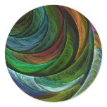 Colour Glory Abstract Art Round Sticker