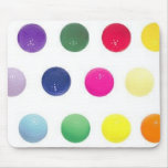 colour golf balls mousepads