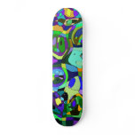 Colour Grooves Skateboard Deck