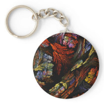 Colour Harmony Abstract Art Keychain