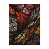 Colour Harmony Abstract Art Postcard