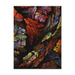 Colour Harmony Abstract Art Postcard