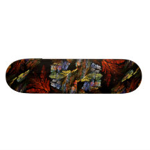 Colour Harmony Abstract Art Skateboard