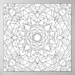 Colour In Poster Mandala of Synergy posters