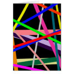 Colour lines variety background on black cards