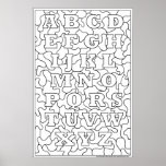 Colour Me! Alphabet Poster posters