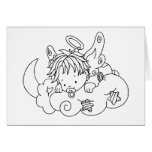 Colour Me Angel Baby on Cloud cards