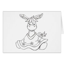 Colour Me Burro in Poncho