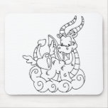 Colour Me Dragon Heart mousepads