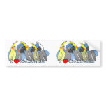 Colour Mutations Cockatiel bumper stickers