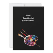 COLOUR PALETTE CUSTOM INVITATION