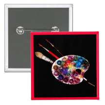 COLOUR PALETTE,Painter,Artist Pin