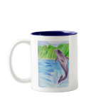 Colour pencil dolphin coffee mug
