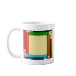 Colour pencils forming a square frame mugs
