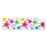 Colour Spatter bumper stickers