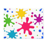 Colour Spatter postcards