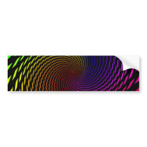 Colour Spiral: Abstract Art: Bumper Stickers