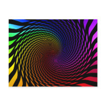 Colour Spiral: Abstract Art: Postcards