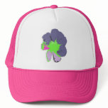 Colour Splash/ PopArt Flower on Pink Hat