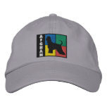 Colour Squares Afghan Hound embroidered hats