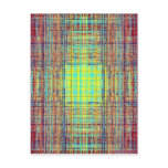 Colour string cube post card