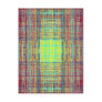 Colour string cube post card