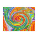 Colour Swirl Postcard