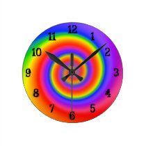 Colour Swirl: Wall Clock wall clocks