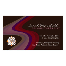 Colour Therapy Waves with Logo Business Card