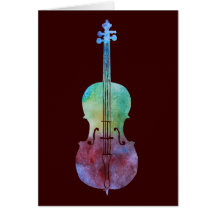 Colour Washed Cello Greeting Card