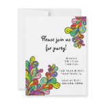 Colour Waves Party Invitation
