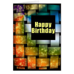 Colour Weave Happy Birthday Card