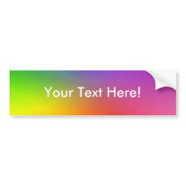 Colour Wheel: Abstract Colours Bumper Sticker