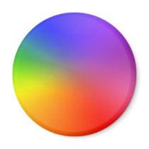 Colour Wheel: Abstract Colours Fridge Magnets