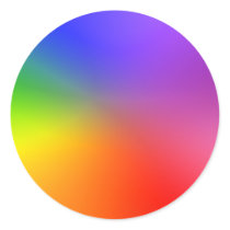 Colour Wheel: Abstract Colours Round Stickers