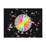 Colour Wheel Gone Wild Postcard