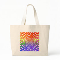 Colour Wheel Spiral: Canvas Bag