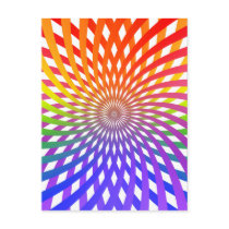 Colour Wheel Spiral: Post Cards