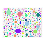 Coloured Bubbles Postcard